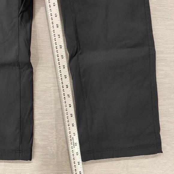 Eddie Bauer Fleece Lined Tech Pants Mens 30 x 34 Black Water Repellent Insulated - Picture 8 of 12